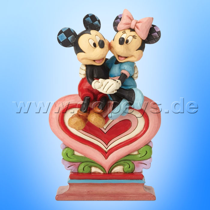 Heart To Heart (Mickey & Minnie sitzen auf einem Herz) Figur von Disney Traditions / Jim Shore - Enesco 6001282