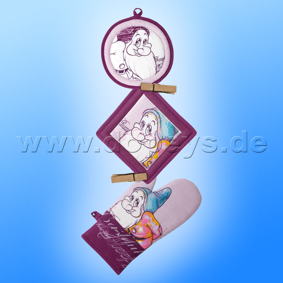 Disney Set aus Ofenhandschuh und 2 Topflappen "Pimpel" im italienischen Design