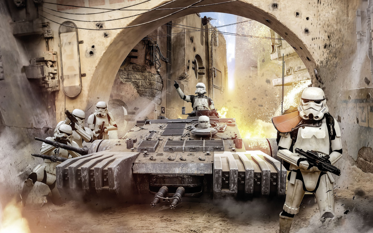 Star Wars Vlies Fototapete "Star Wars Tanktrooper" 4,00m x 2,50m
