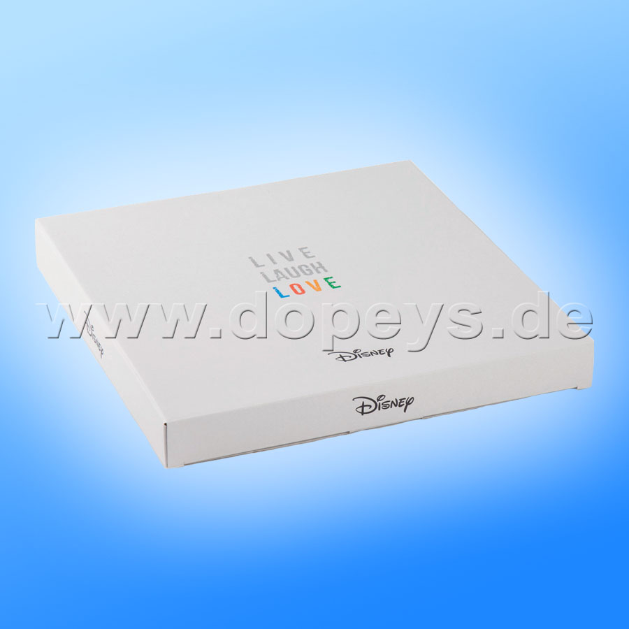 Disney Teller / Servierteller / Kuchenplatte Mickey Maus "Rot" Live Laugh Love im italienischen Design PWM37LL-5S