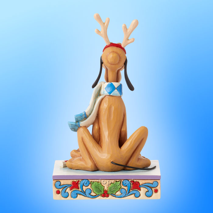 Disney Traditions Figur - Weihnachts-Pluto als Rentier (Dashing Rein-dog) von Jim Shore 6015012