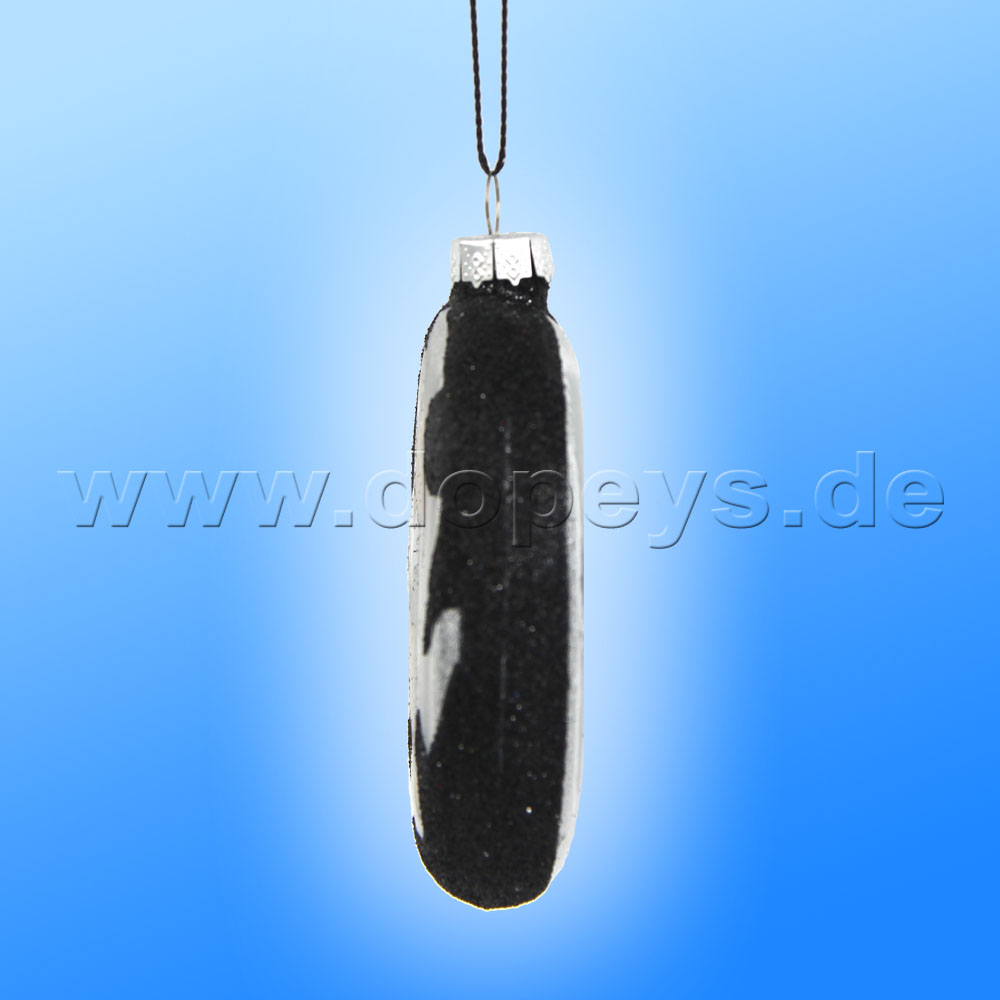 Kurt S. Adler - "Thumper" Disney Glass Disk / Christmas Bauble anthracite DN33027