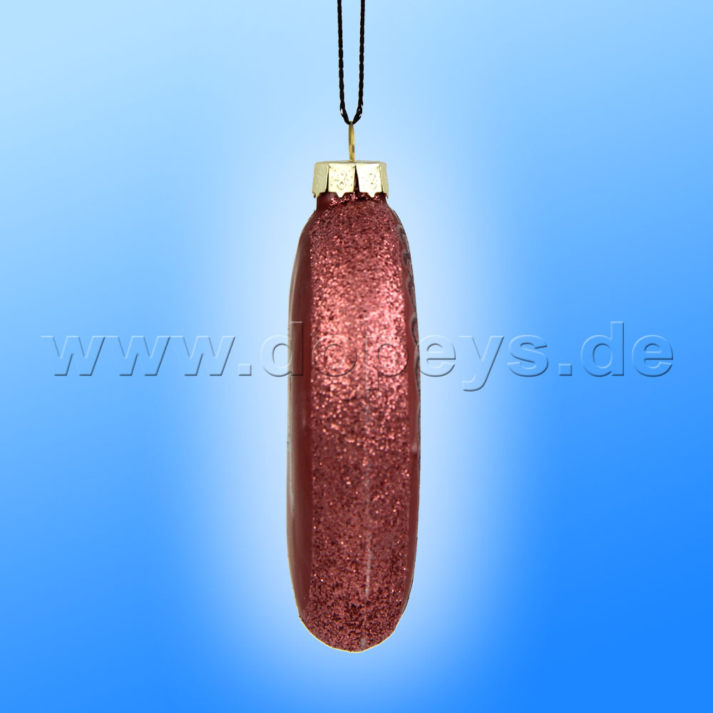 Kurt S. Adler - "Minnie's Smile" Disney Glass Disk / Christmas Bauble coppery DN32014