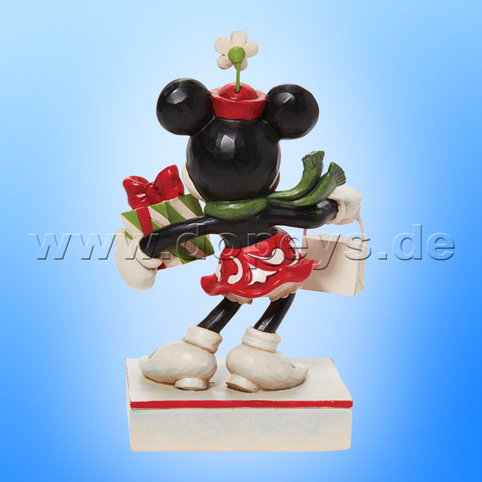 Disney Traditions - Holiday Glamour (Minnie mit Tasche und Geschenk) von Jim Shore 6010870
