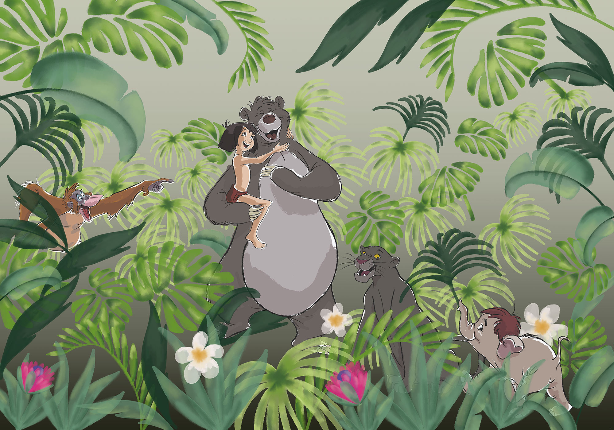 Disney Vlies Fototapete Das Dschungelbuch "Welcome To the Jungle"