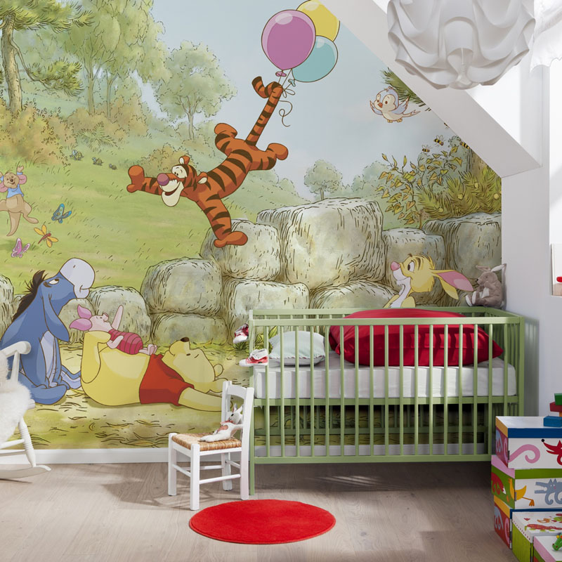 Disney Winnie Puuh Fototapete "Winnie Pooh Ballooning"