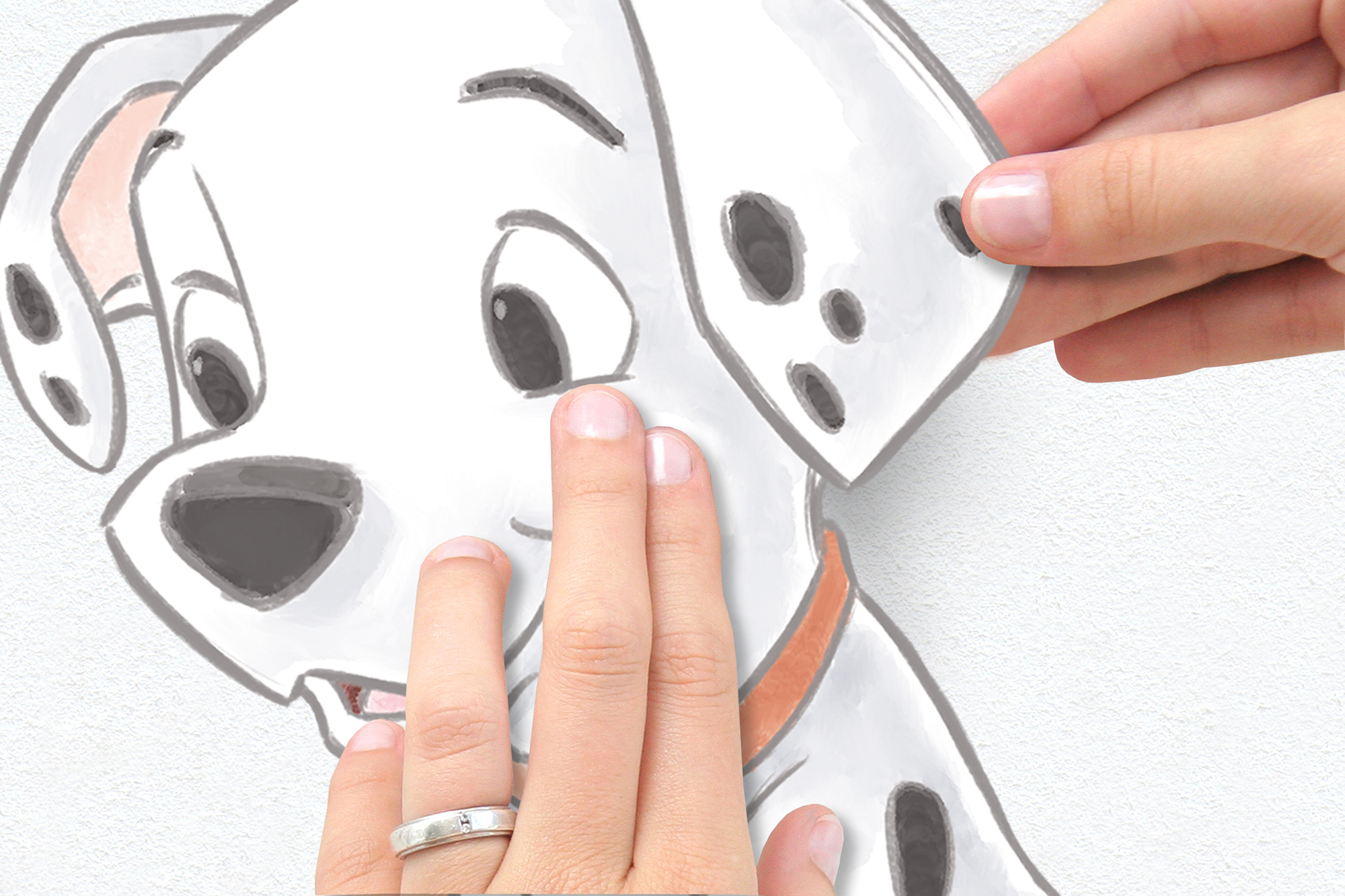 Disney Wandsticker / Wandaufkleber 101 Dalmatiner "Best of Friends"