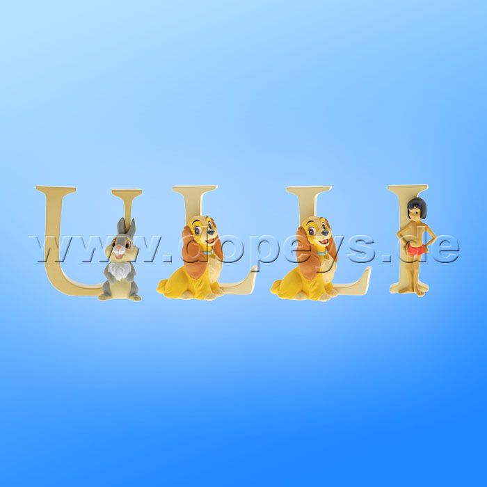 Enchanting Disney Collection - Buchstabe "U" - Klopfer Figur von Enesco A29566