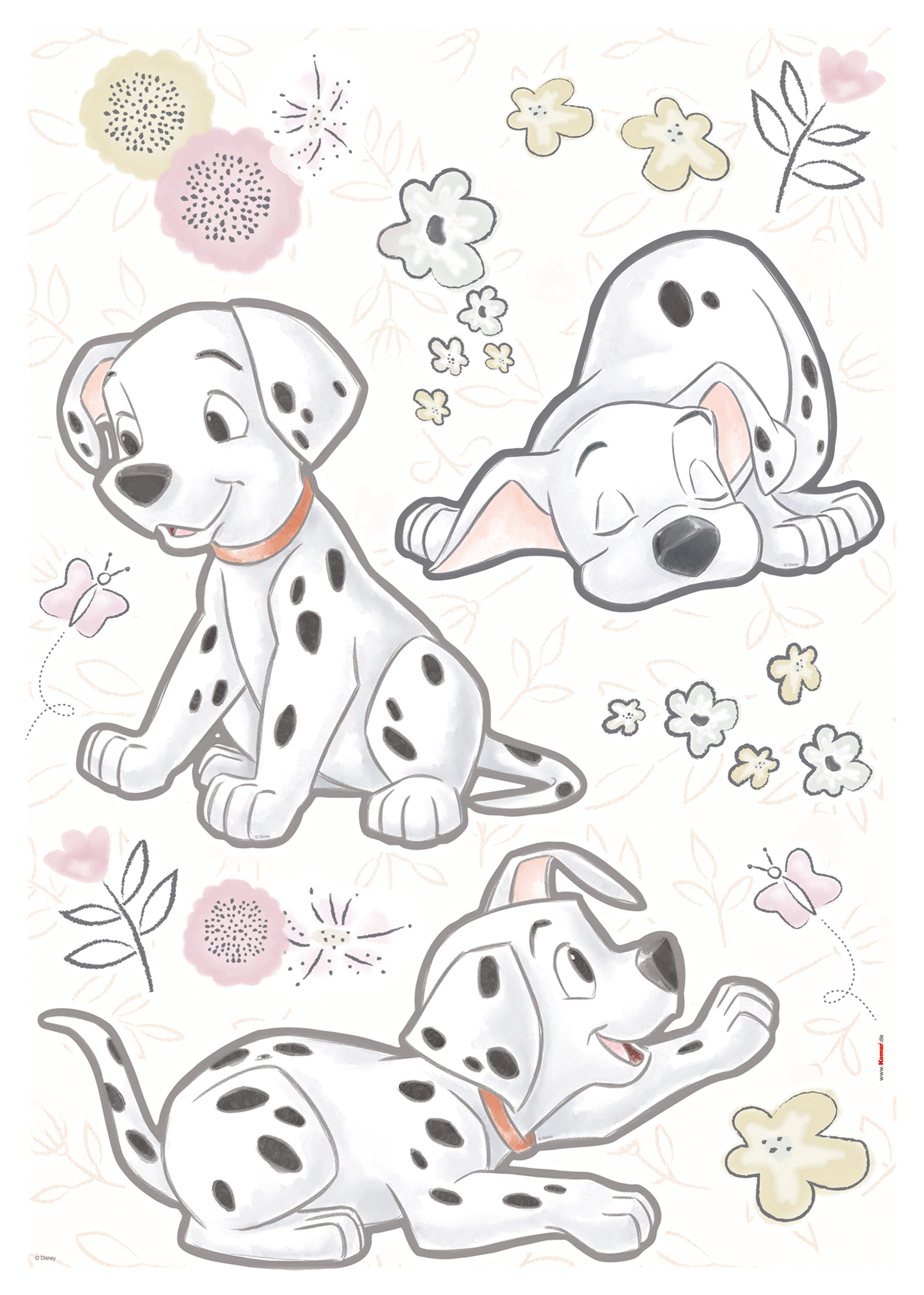 Disney Wandsticker / Wandaufkleber 101 Dalmatiner "Best of Friends"