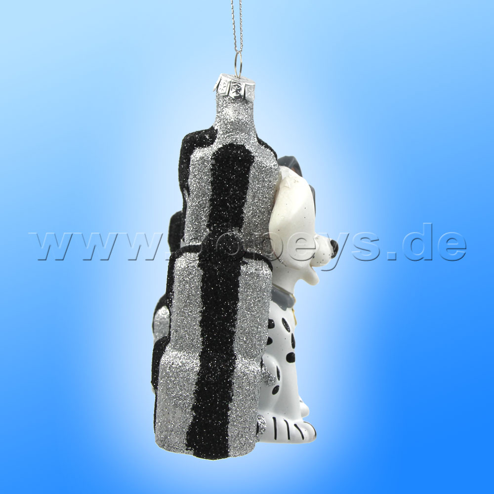 Kurt S. Adler - Disney "Patch with Gifts" 101 Dalmatians Christmas Hanging Glass Ornament DN33019