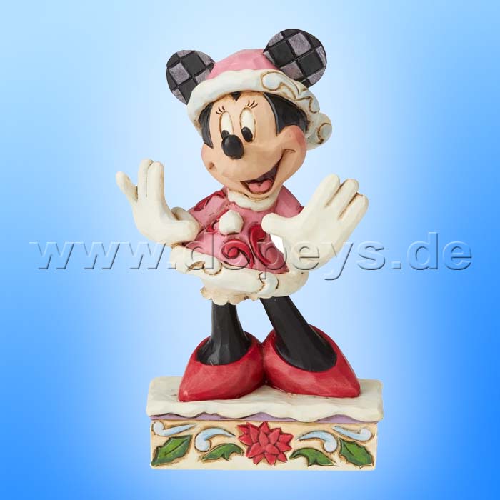 Festive Fashionista (Weihnachts-Minnie Maus Personality) Figur von Disney Traditions / Jim Shore - Enesco 6002843