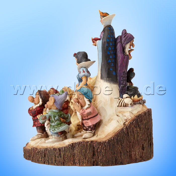 Disney Traditions / Jim Shore Figur von Enesco."The One That Started Them All (Schneewittchen und die 7 Zwerge Baumstamm)" 4023573.