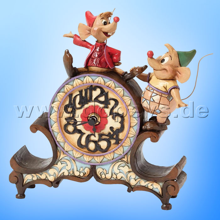Disney Traditions / Jim Shore Figur von Enesco "A Stitch in Time (Jaques & Karli Uhr)" 4039084.