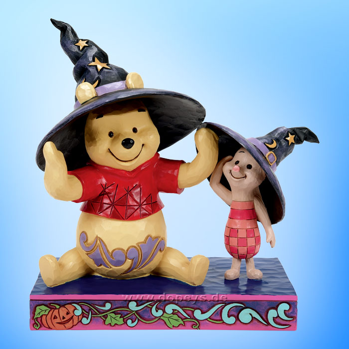 Disney Traditions - Pooh and Piglet with Witch Hats (Winnie the Boo!) figurine by Jim Shore 6016595