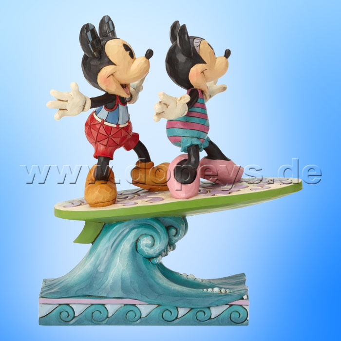 Disney Traditions - Surf's Up (Mickey & Minnie auf einem Surfbrett) von Jim Shore 6001275