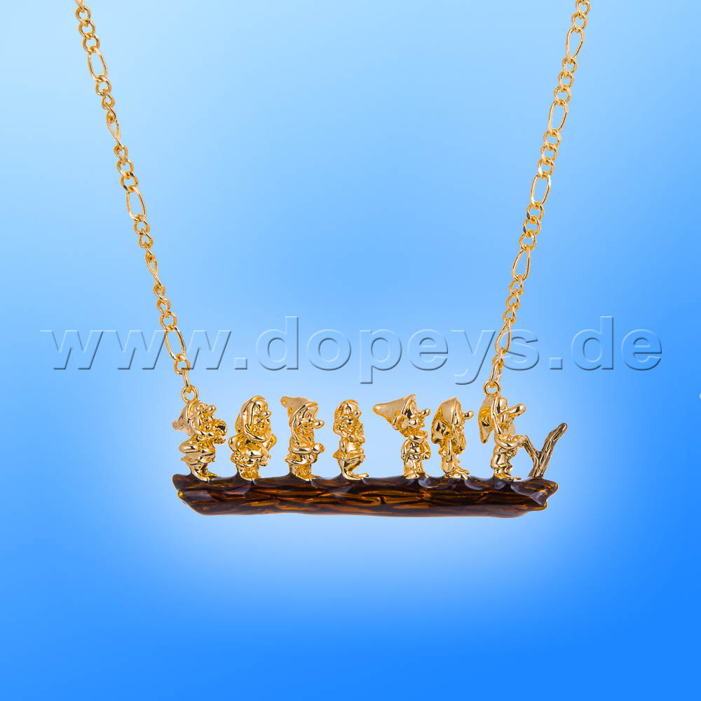 Disney Necklace - Seven Dwarfs (Snow White) in Gold from Couture Kingdom 12100221