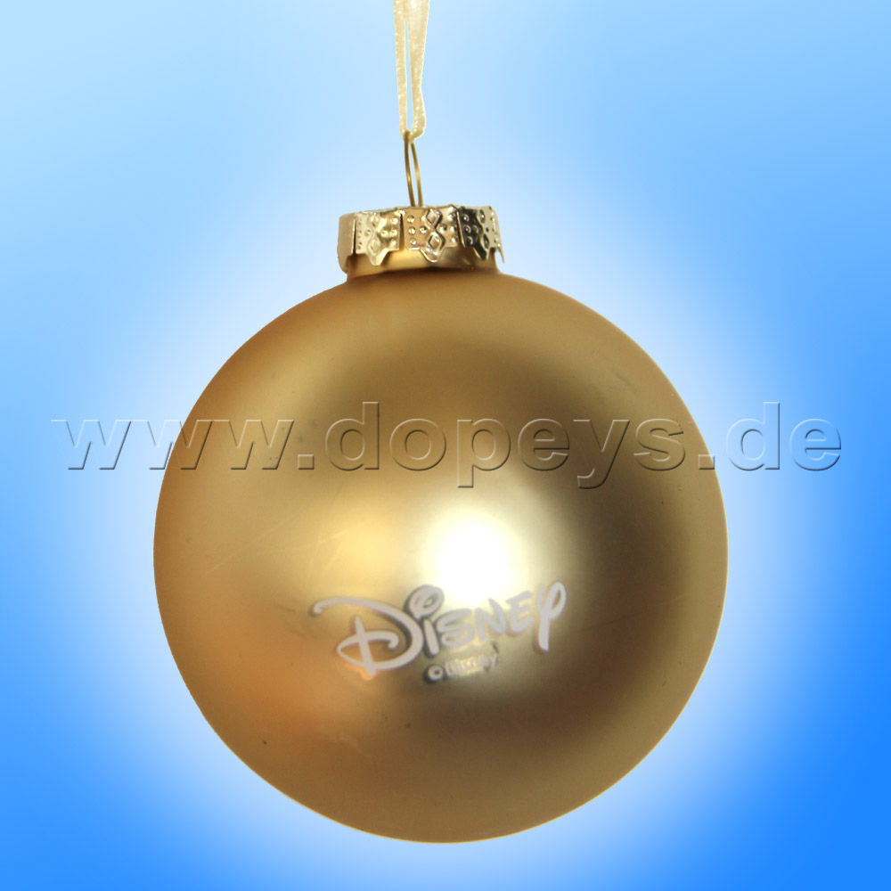 Kurt S. Adler - Disney Die Eiskönigin "Anna & Olaf" Weihnachtsbaumkugel / Glaskugel in Gold DN03005-A