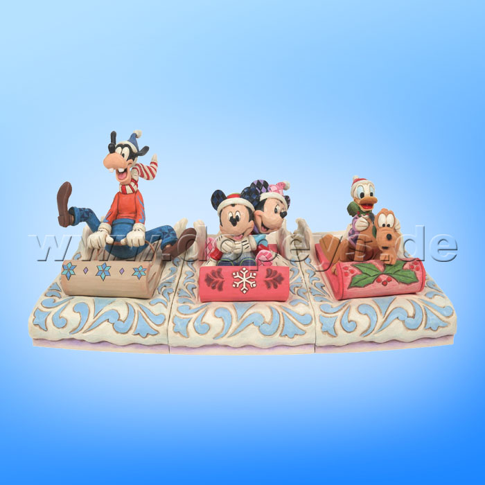 Disney Traditions - A Friendly Race (Donald & Pluto Sledding) figurine by Jim Shore 6008973