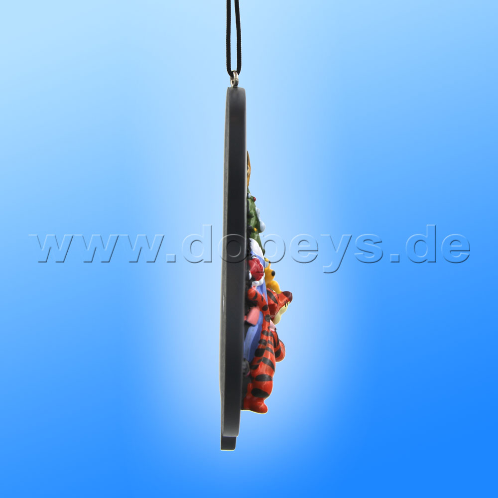 Kurt S. Adler - Disney "Winnie Pooh & Friends at Christmas Tree" Relief Christmas Hanging Ornament DN35040