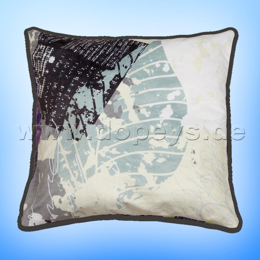 Disney Kissen Set aus 2 Stoffkissen Mickey & Minnie Color Fun "Lila/Türkis", im italienischen Design