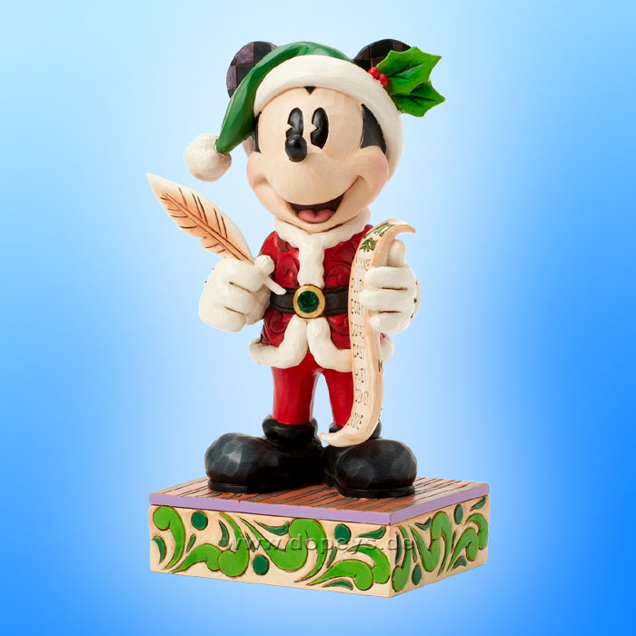 Disney Traditions Figur - Weihnachtsmann Mickey mit Lieb & Unartig Liste (Twenty Years of Magic) von Jim Shore 6016890