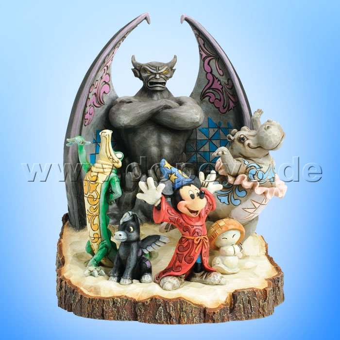 Disney Traditions / Jim Shore Figur von Enesco "Fantasia Symphony (Zauberer Mickey Baumstamm)" 4031486.