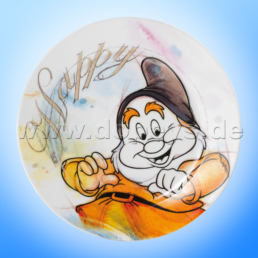 Disney Dessert-Teller / Kuchenteller "Happy" im italienischen Design