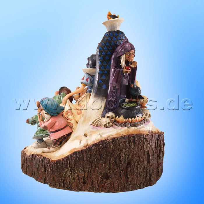 Disney Traditions / Jim Shore Figur von Enesco."The One That Started Them All (Schneewittchen und die 7 Zwerge Baumstamm)" 4023573.