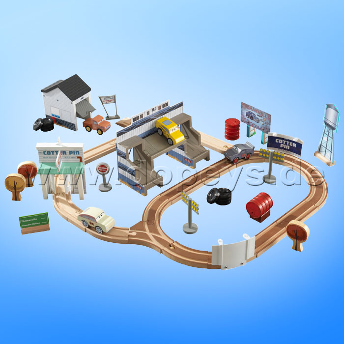 Disney Pixar Cars 3 50-teiliges Eisenbahnset Thomasville von KidKraft 18015