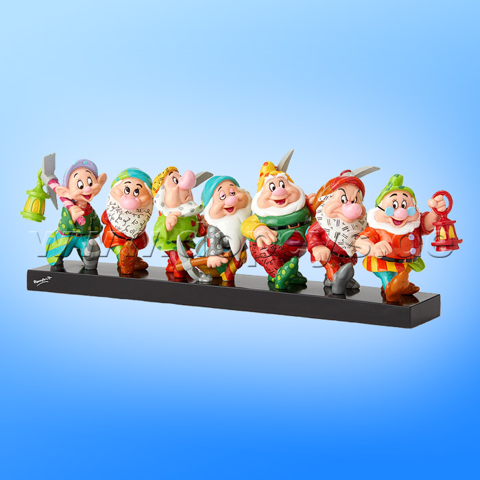 Disney Figurine "Seven Dwarfs" On Log from Romero Britto 6001300