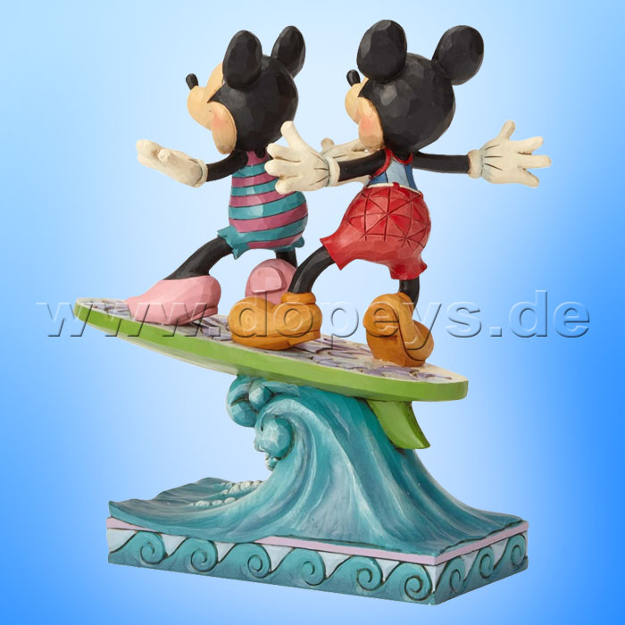 Disney Traditions - Surf's Up (Mickey & Minnie auf einem Surfbrett) von Jim Shore 6001275