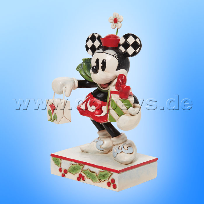 Disney Traditions - Holiday Glamour (Minnie mit Tasche und Geschenk) von Jim Shore 6010870