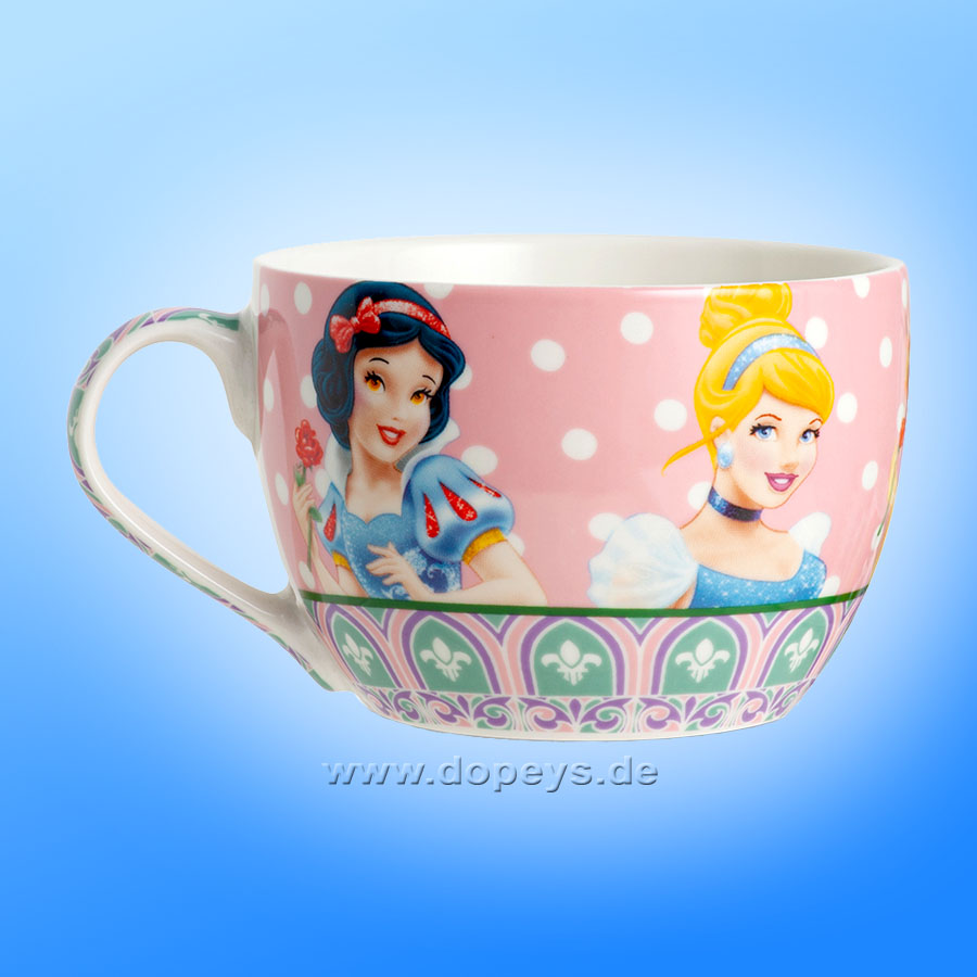 Große Disney Frühstückstasse / Cappuccino Tasse - Tales "Disney Prinzessinnen" im italienischen Design 102001