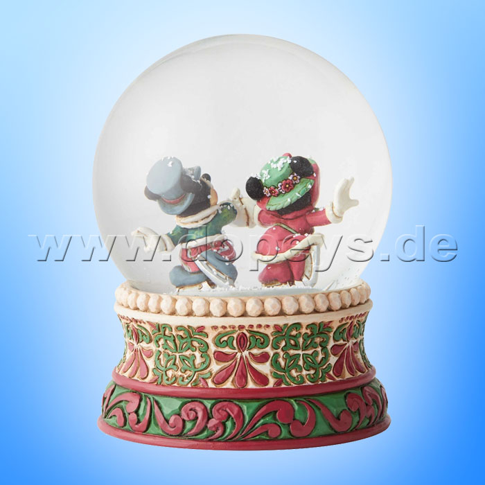 Splendid Skaters (Victorianische Mickey & Minnie Maus Schneekugel) Figur von Disney Traditions / Jim Shore - Enesco 6002832