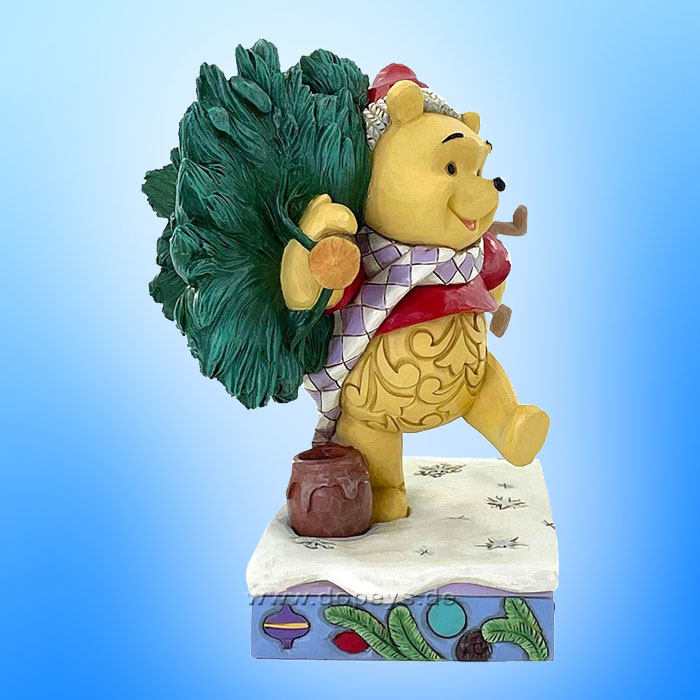 Disney Traditions Figur - Winnie Puuh & Ferkel holen einen Weihnachtsbaum (A Tree for Two) von Jim Shore 6016886