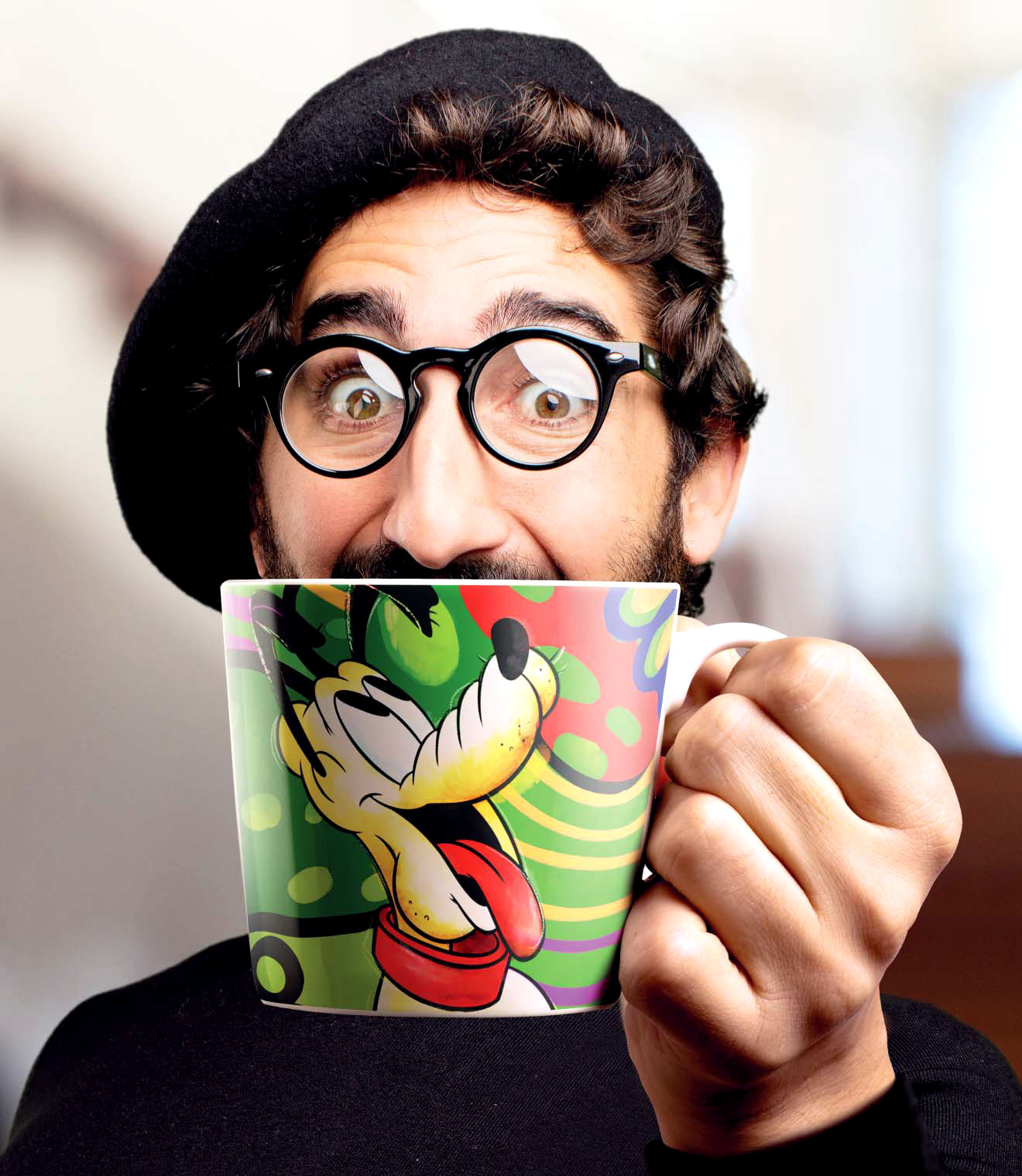 Disney Kaffeetasse / Kaffeebecher "Pluto" Forever & Ever im italienischen Design 103006