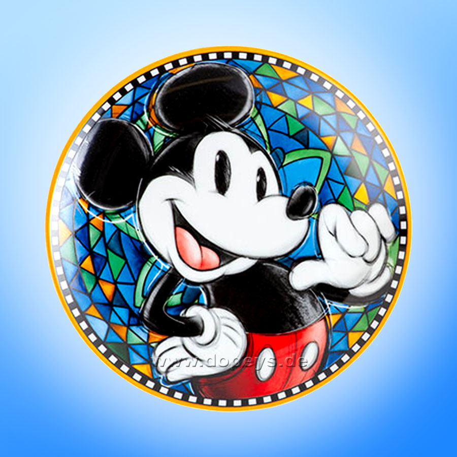 Disney Dessert-Teller / Kuchenteller "Mickey & Freunde" Forever & Ever 6 Stück im Set im italienischen Design 103008
