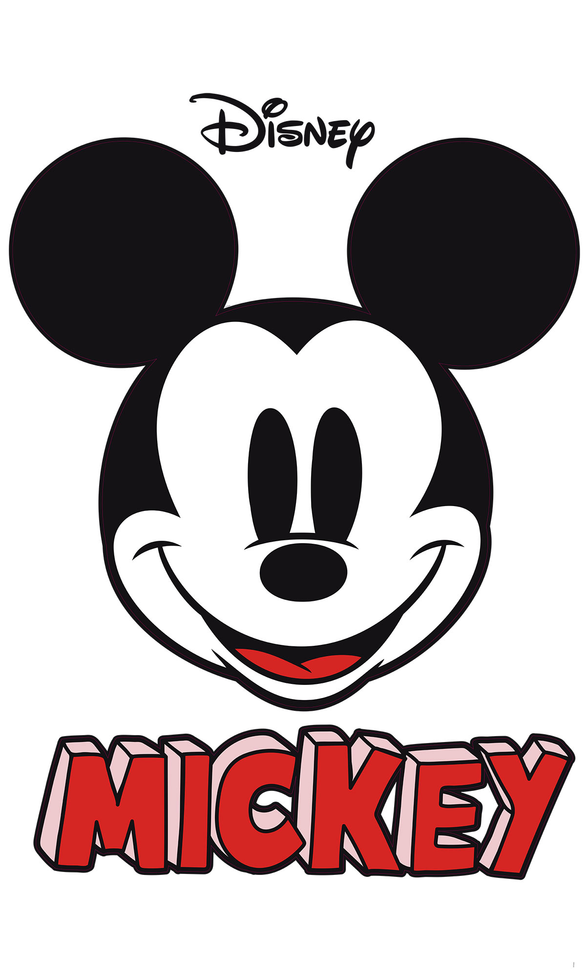 Disney Vlies Fototapete selbstklebend Mickey Maus "Mickey Smile XXL" 127cm x 200cm