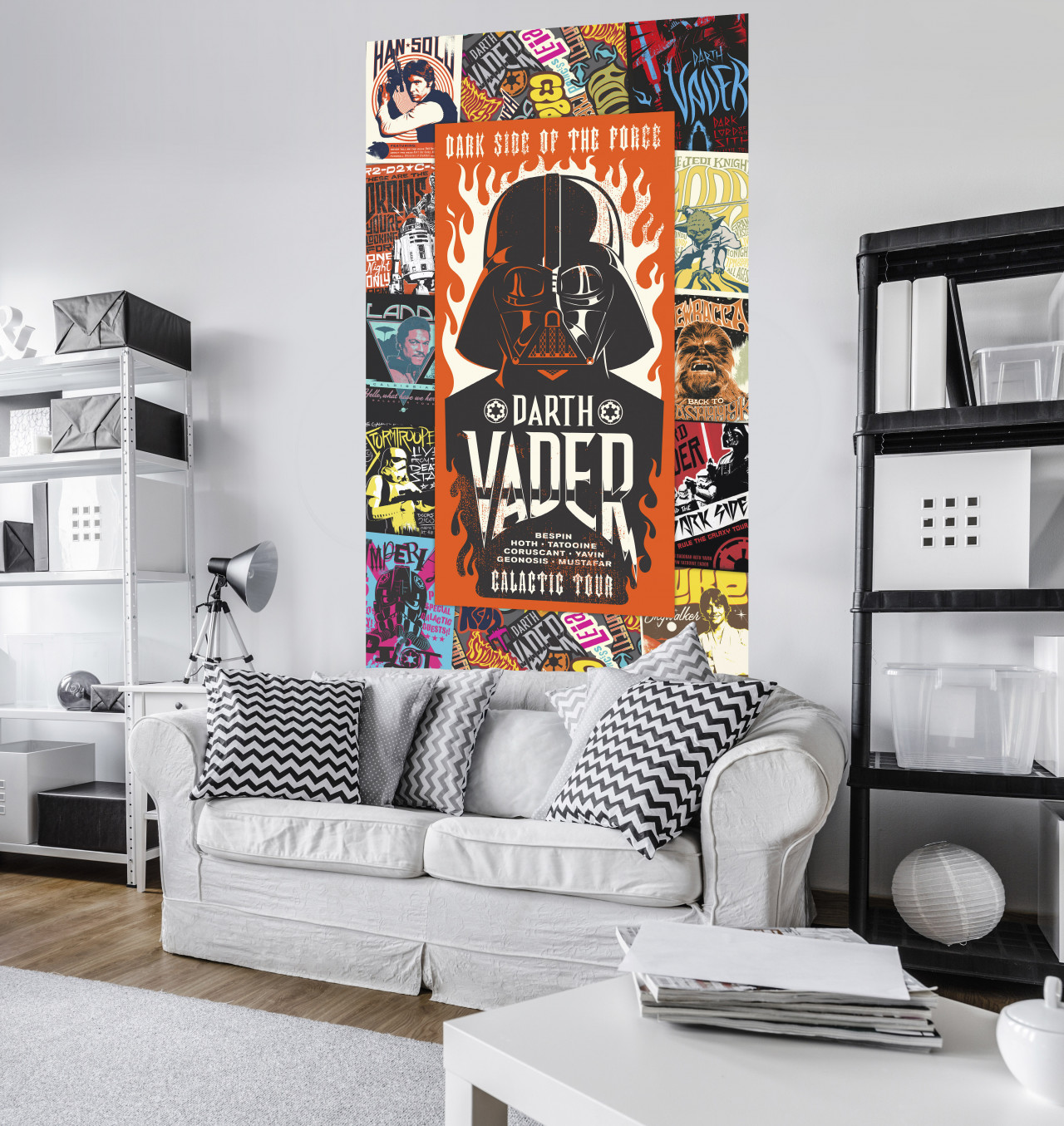 Star Wars Vlies Fototapete "Star Wars Rock On Posters" 1,20m x 2,00m