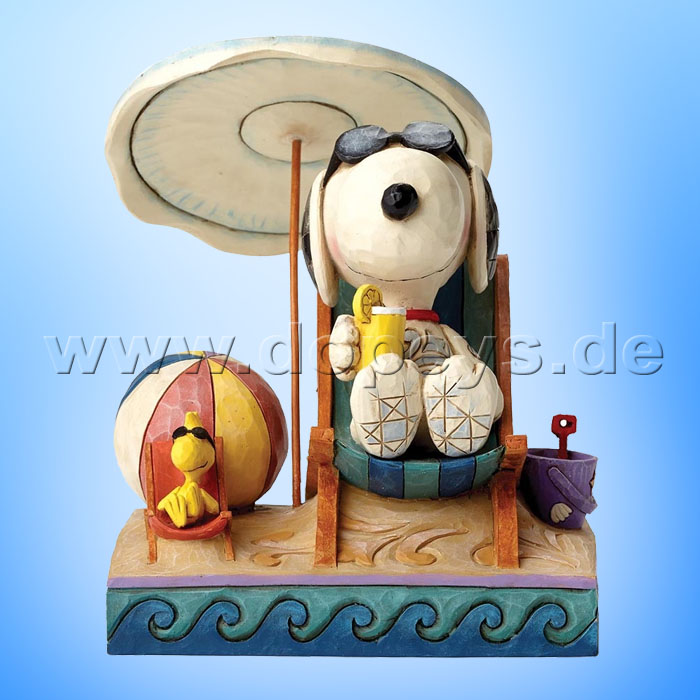 Peanuts / Jim Shore Figur von Enesco."Beach Buddies (Snoopy &amp; Woodstock)" 4049418.