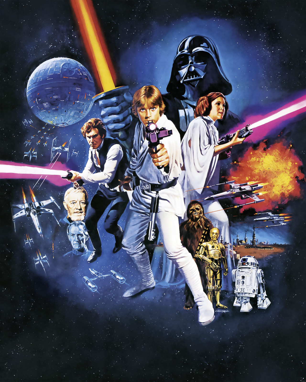 Star Wars Vlies Fototapete "Star Wars Poster Classic 1" 2,00m x 2,50m
