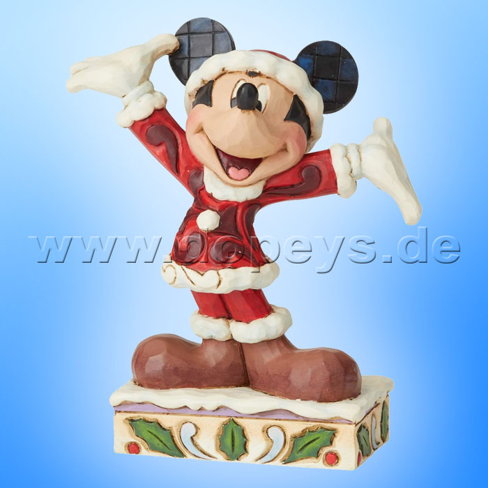 Tis a Splendid Season (Weihnachts-Mickey Maus Personality) Figur von Disney Traditions / Jim Shore - Enesco 6002842