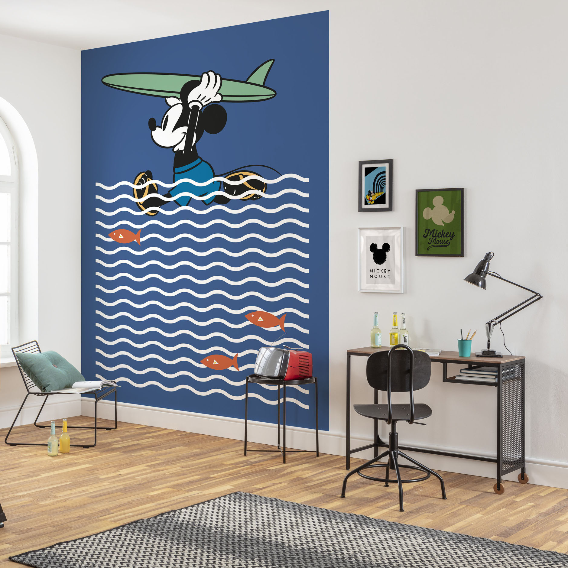 Disney Vlies Fototapete Mickey Maus "Mickey Gone Surfin'"