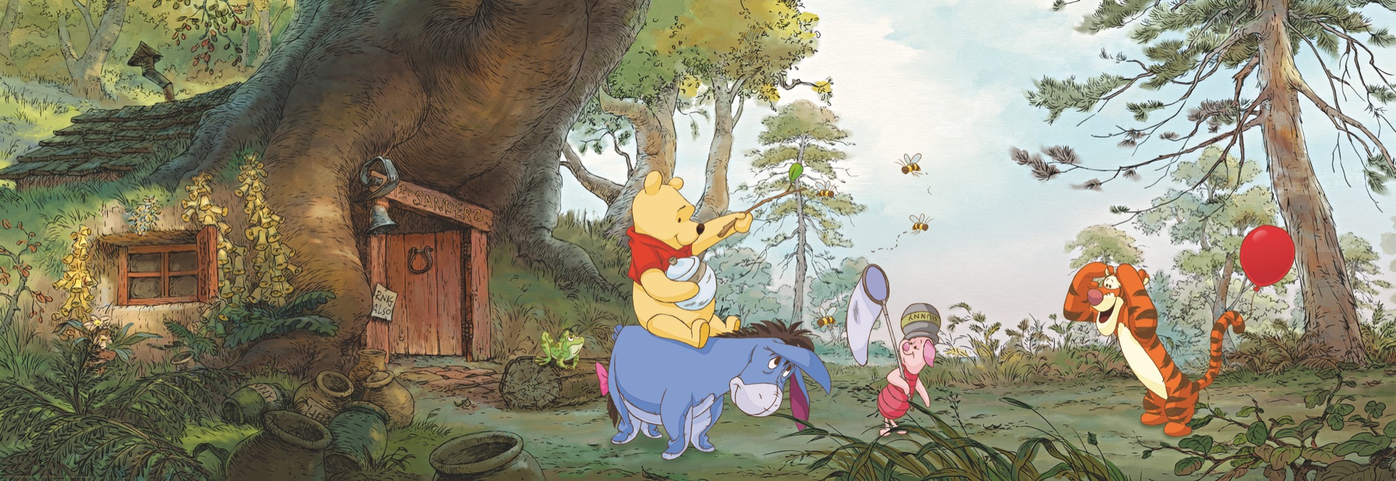 Disney Winnie Puuh Fototpaete "Pooh´s House"