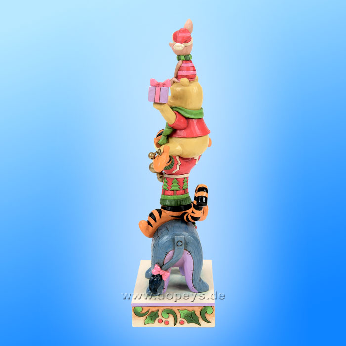 Disney Traditions - Christmas Winnie the Pooh & Friends Stacked (Friendship & Festivities) figurine by Jim Shore 6015005