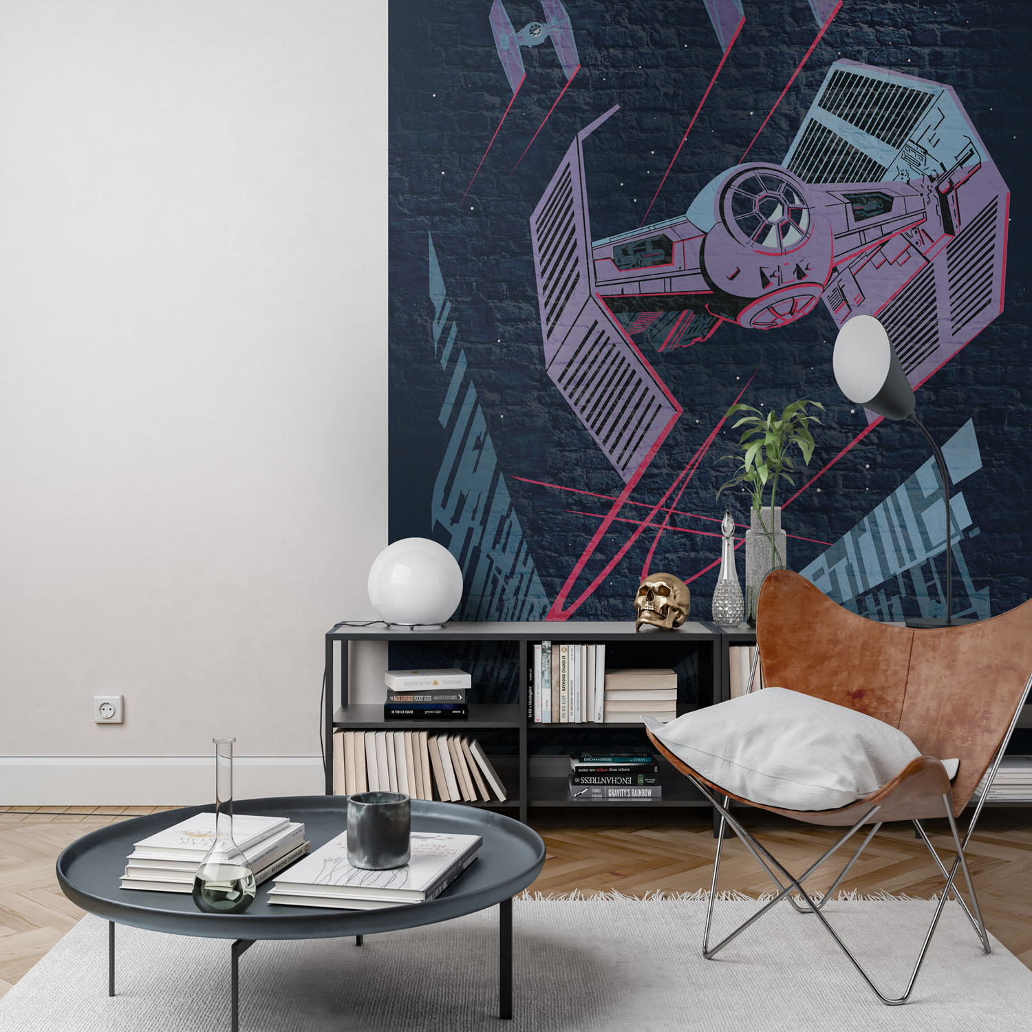 Star Wars Vlies Fototapete "Star Wars Classic Concrete TIE-Fighter"