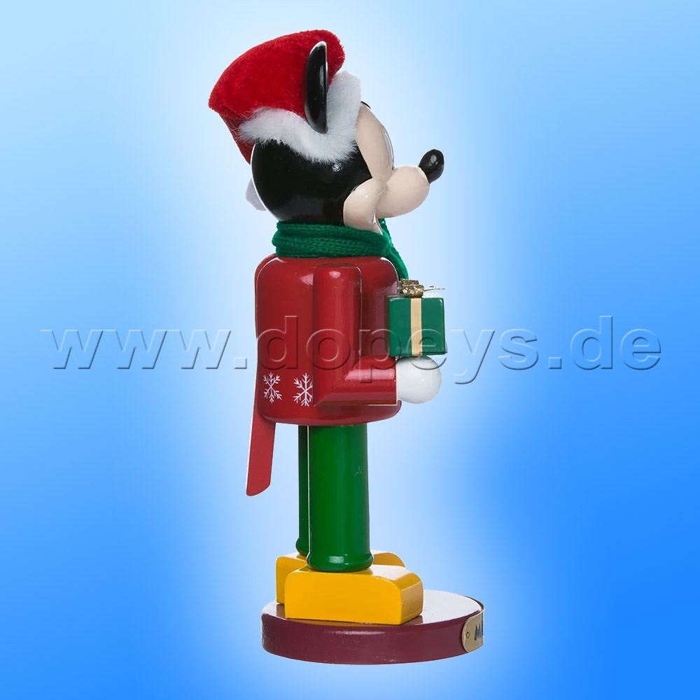 Kurt S. Adler - Disney Nussknacker "Mickey Maus" mit Weihnachtsgeschenk DN6171L
