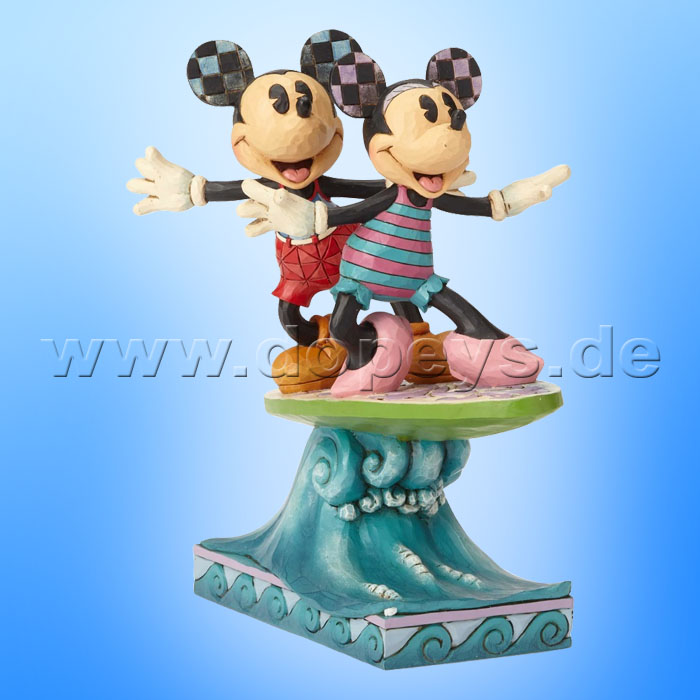 Disney Traditions - Surf's Up (Mickey & Minnie auf einem Surfbrett) von Jim Shore 6001275