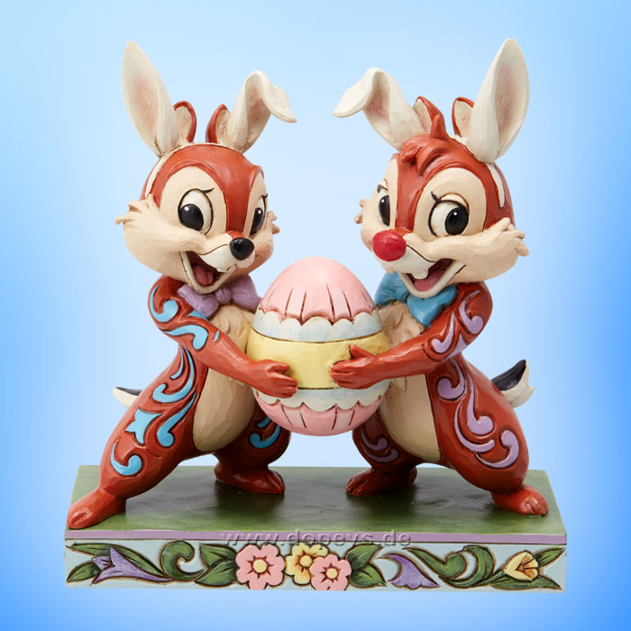 Disney Traditions / Jim Shore Figur - Chip & Chap als Osterhasen "Mischievous Bunnies" 6014318