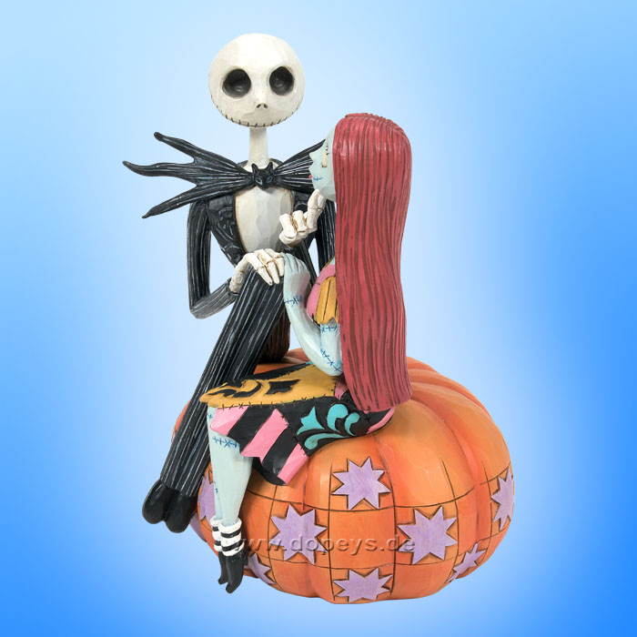 Disney Traditions - Jack and Sally on a Pumpkin (The Pumpkin King and Sally) figurine by Jim Shore 6014358